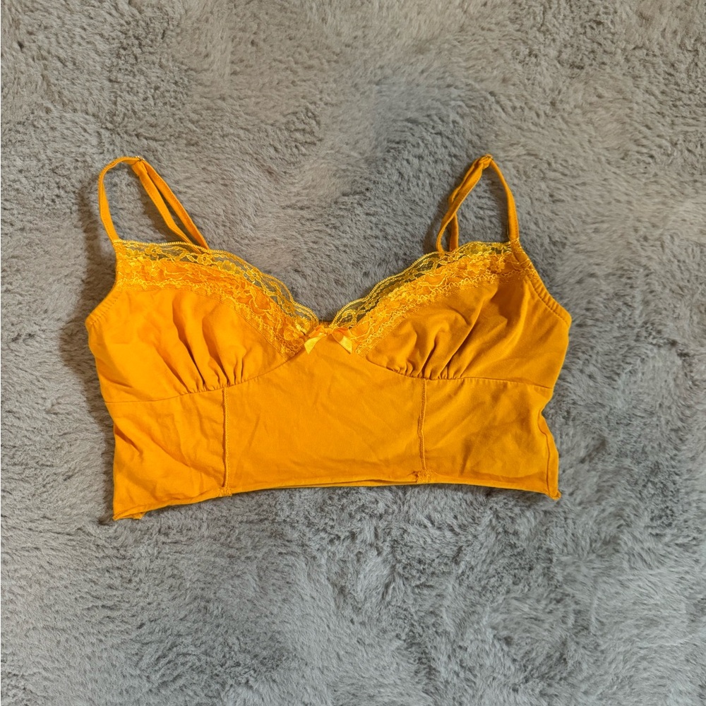 Princess Polly orange crop top